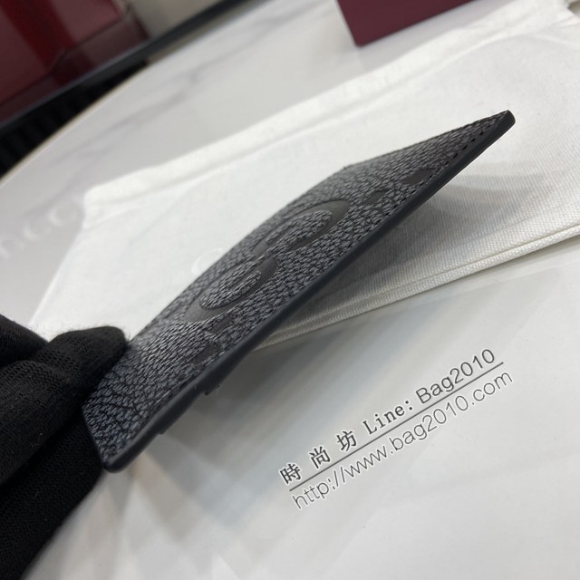 Gucci專櫃古馳最新款經典字母交織圖案男士卡包卡夾 jh2648型號：812681